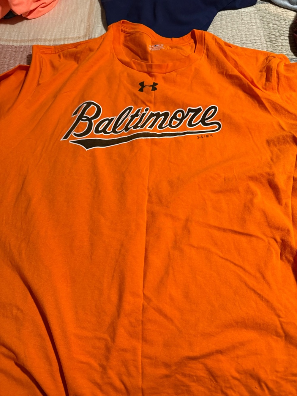Under Armour Baltimore Short Sleeve T-Shirt in Orange men’s 4x